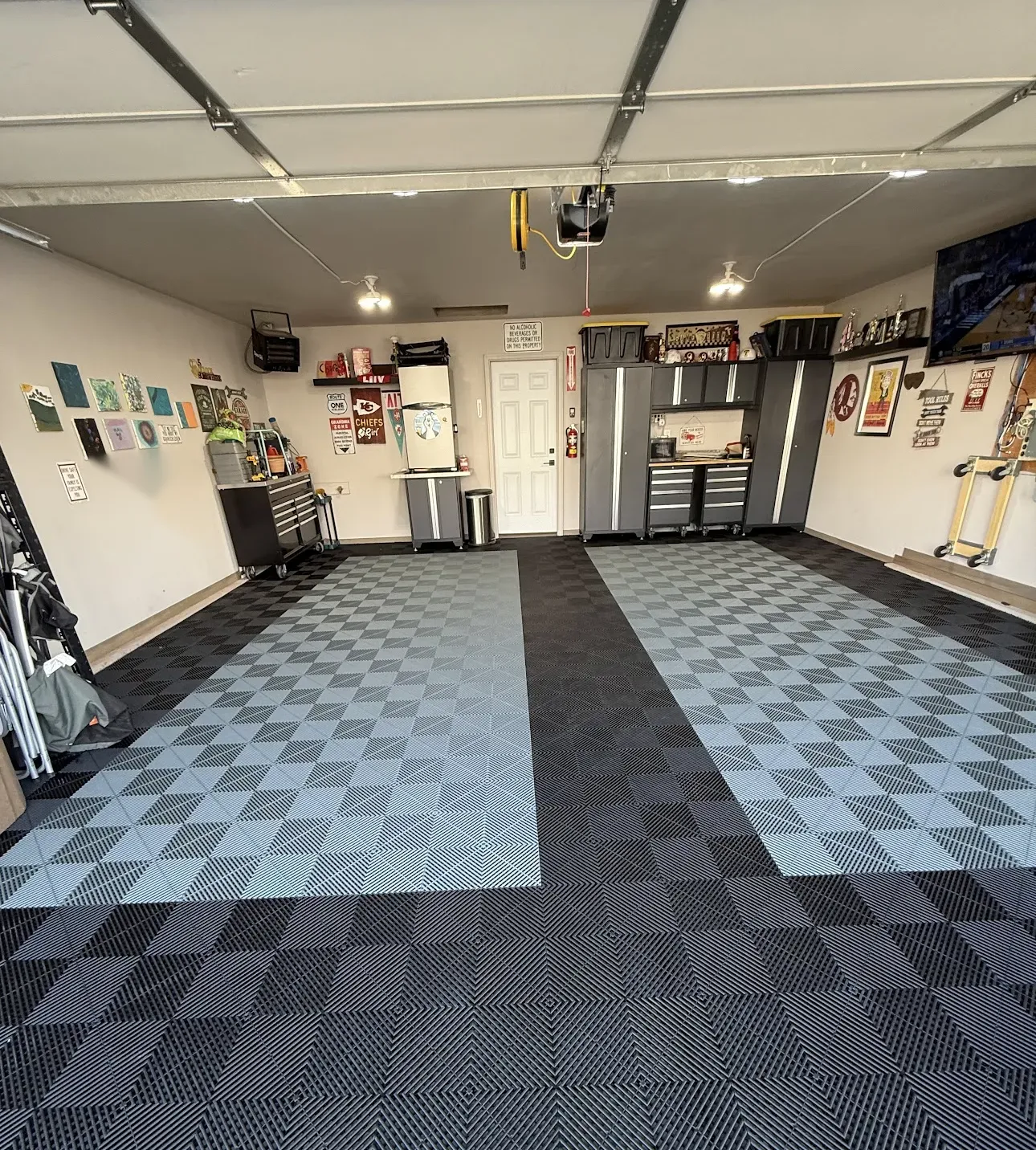 Two Generations garage floor