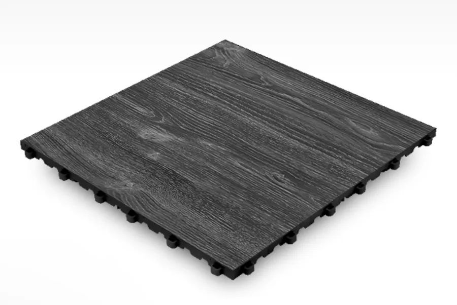 Vinyltrax Pro tile with dark wood grain